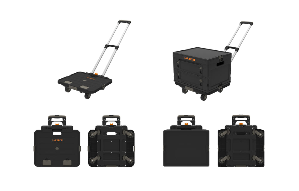 Transportwagen CargoCube mit Box und Deckel
