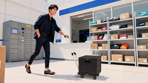 Transportwagen CargoCube mit Box und Deckel