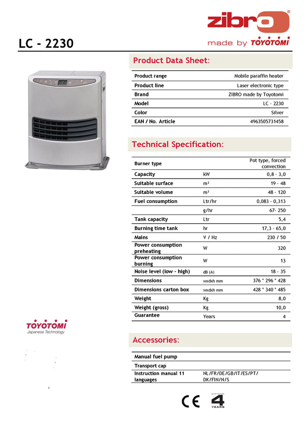 Paraffinheizgerät LC-2230