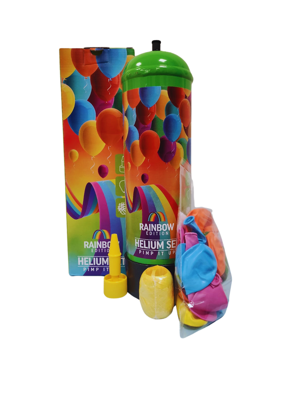 Helium Set 30 Ballons, Rainbow Edition Regenbogenfarben