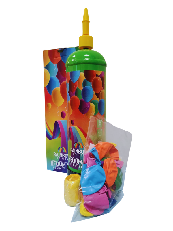 Helium Set 30 Ballons, Rainbow Edition Regenbogenfarben