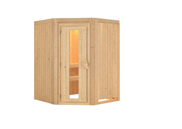 Sauna Larin Systemsauna, Eckeinstieg