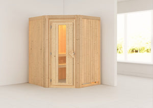 Sauna Larin Systemsauna, Eckeinstieg