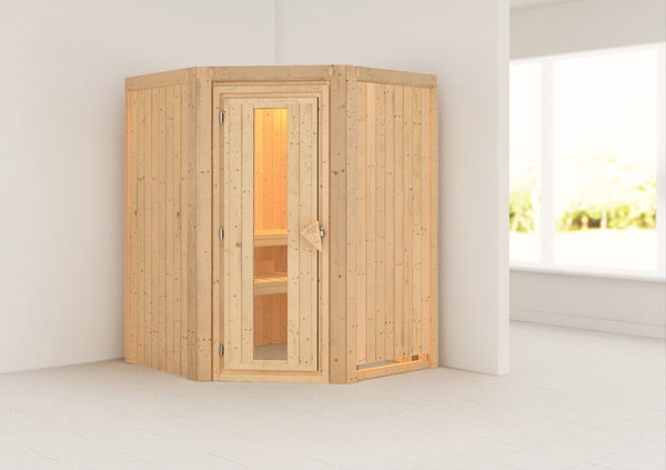 Sauna Larin Systemsauna, Eckeinstieg