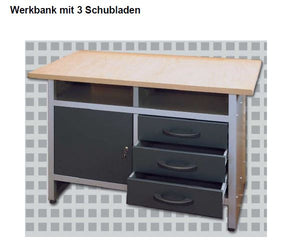 Werkbank mit 3 Schubladen (P:15)