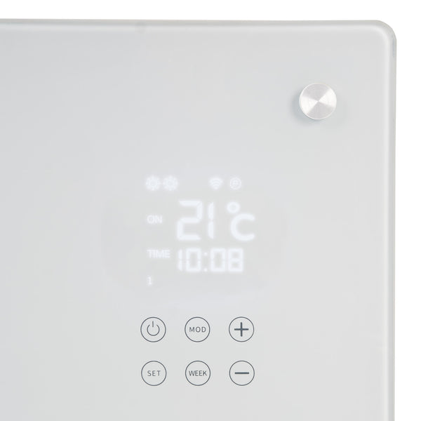 Badheizkörper Alutherm Sani Verre 1200 Wifi Weiss