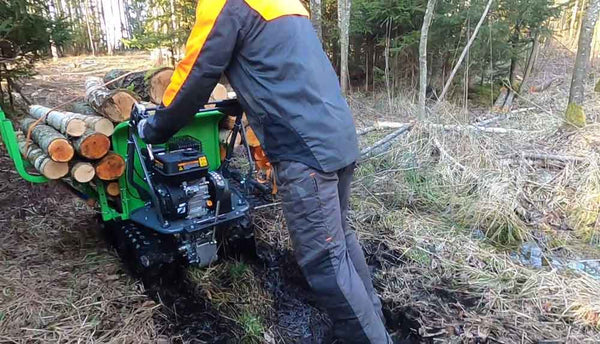 Miniraupendumper 300kg mit Schneeschild