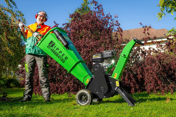 Häcksler 4100W, bis 100mm Benzin