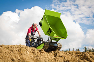 Miniraupendumper 500kg mit Schneeschild