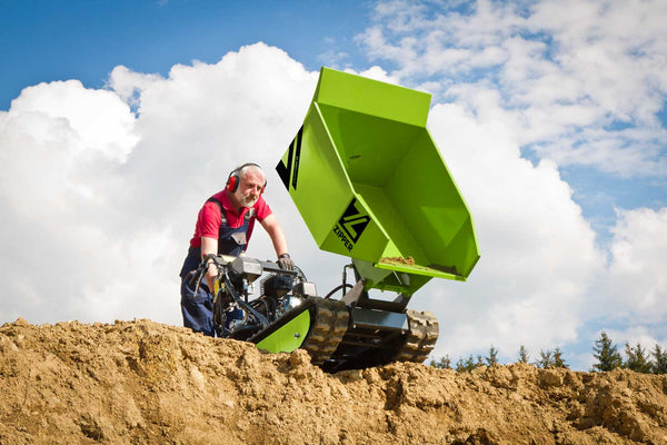 Miniraupendumper 500kg mit Schneeschild