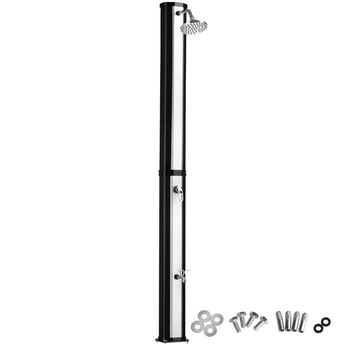 Solardusche Ofanto 35l schwarz/silber