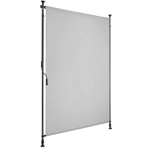 Klemmmarkise Taija hellgrau 100 x 310 cm