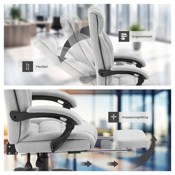 Jillien office chair, grey 