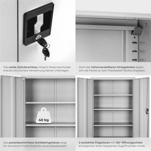 Aktenschrank grau
