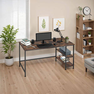 Computer-Schreibtisch Canton 120x60x75,5cm Industrial dunkelbraun