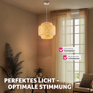 Deckenleuchte Lignea Lux aus Bambus
