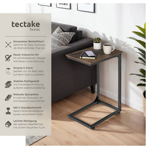 Beistelltisch Erie 40x30x63cm Industrial dunkelbraun