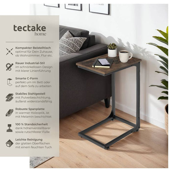 Beistelltisch Erie 40x30x63cm Industrial dunkelbraun