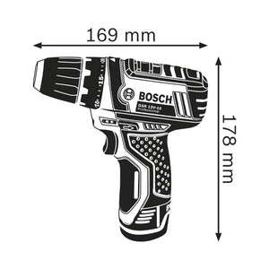 Bosch 2 kit Tool 12V GSR 12V-15 + GWS 12V-76 + 2x2.0Ah + GAL 12V-40 (L) 0.615.990.N2U