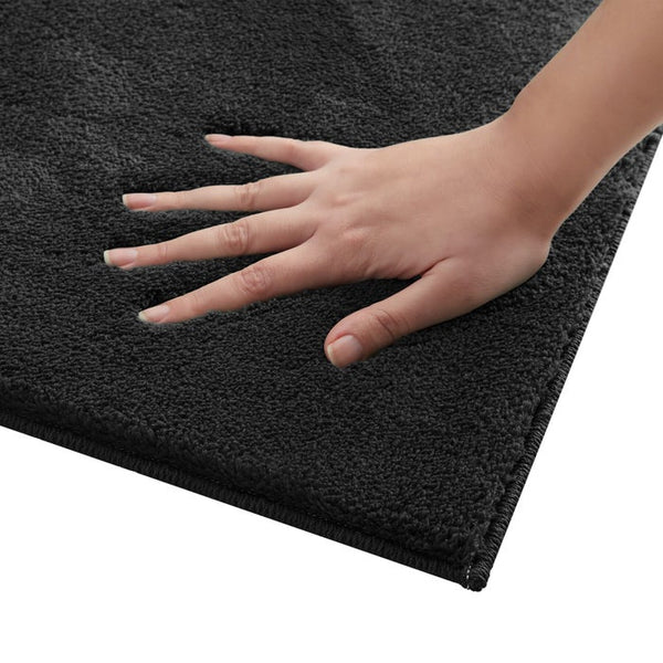 Tapis à poils courts Soft Zone noir 140 x 200 cm 