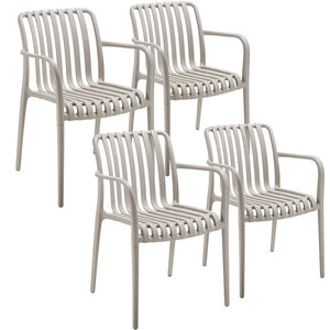 Gartenstühle Alcudia taupe 4er Set