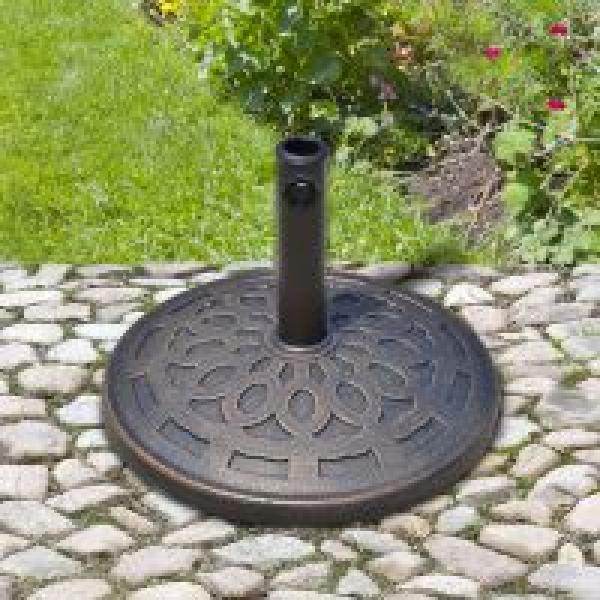 Schirmständer Sonnenschirmfuss rund 38/48mm Bronze