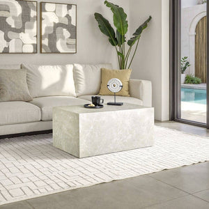 Couchtisch Lasley Travertin Optik 90 x 50 x 40 cm
