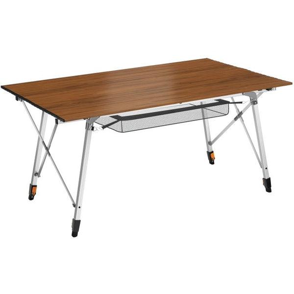 Aluminium Campingtisch Bastian Holzoptik