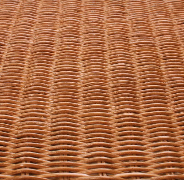 Sitzbank Rattan mit Stauraum und Kissen 88cm ~ honigfarben
