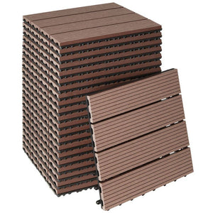 Terrassenfliesen Tegulas braun 22er Set