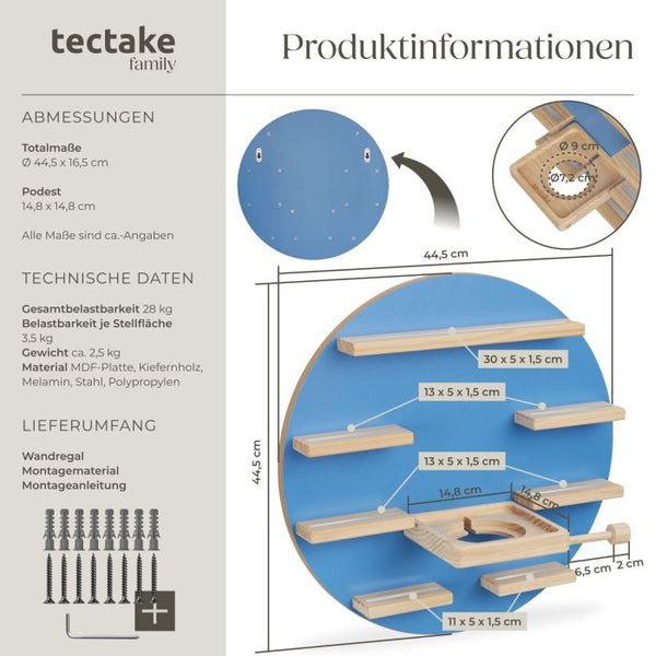 Tonie-Regal MyLittleStory Moon für bis zu 28 Tonies blau