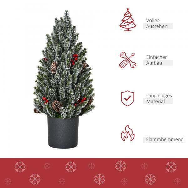 Künstlicher Weihnachtsbaum 27 cm x 27 cm x 47 cm