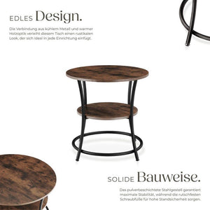 Beistelltisch Saint Louis Industrial Holz dunkel, rustikal