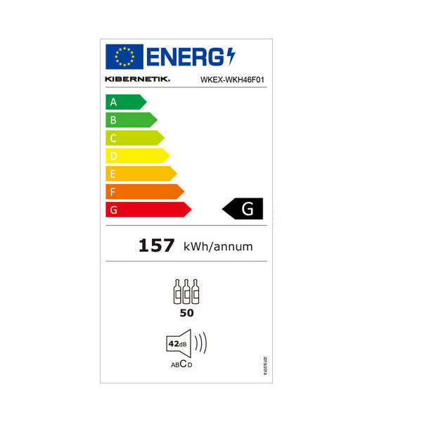 Armadio per vino Kibernetik WKH46F01 in acciaio cromato