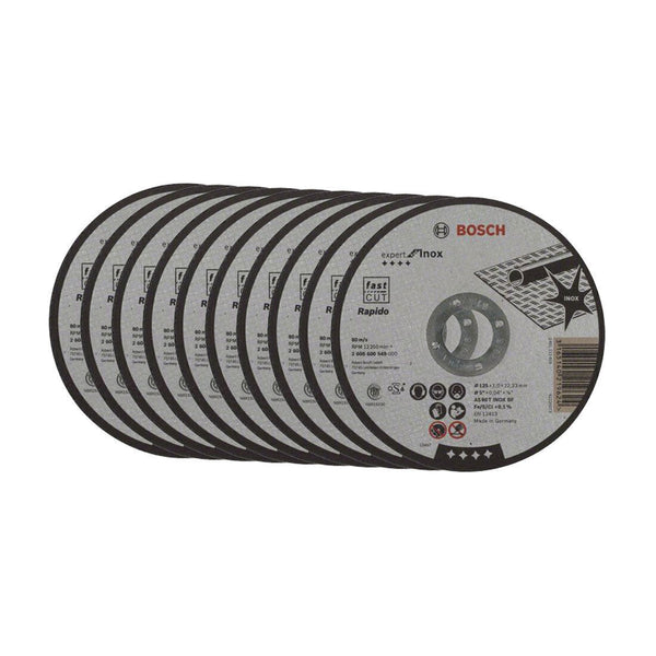 Bosch Trennscheiben 125mm Inox, 10er-Pack