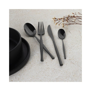 Berlinger Haus 24 teiliges Besteckset breit Matte Black Collection
