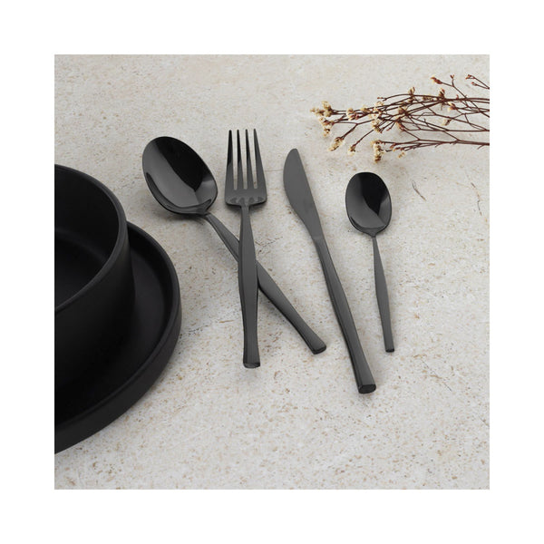 Berlinger Haus 24 teiliges Besteckset breit Matte Black Collection