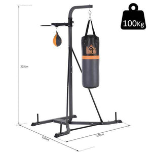Boxsackhalterung Boxsackständer mit Punchingball 100 KG Belastbar Boxsack