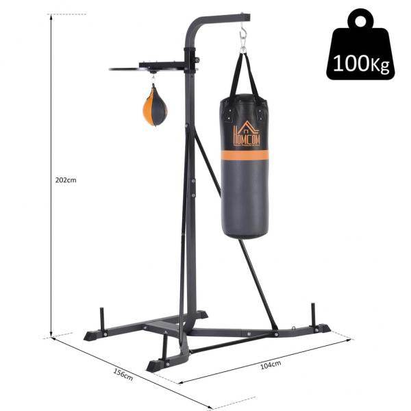 Boxsackhalterung Boxsackständer mit Punchingball 100 KG Belastbar Boxsack