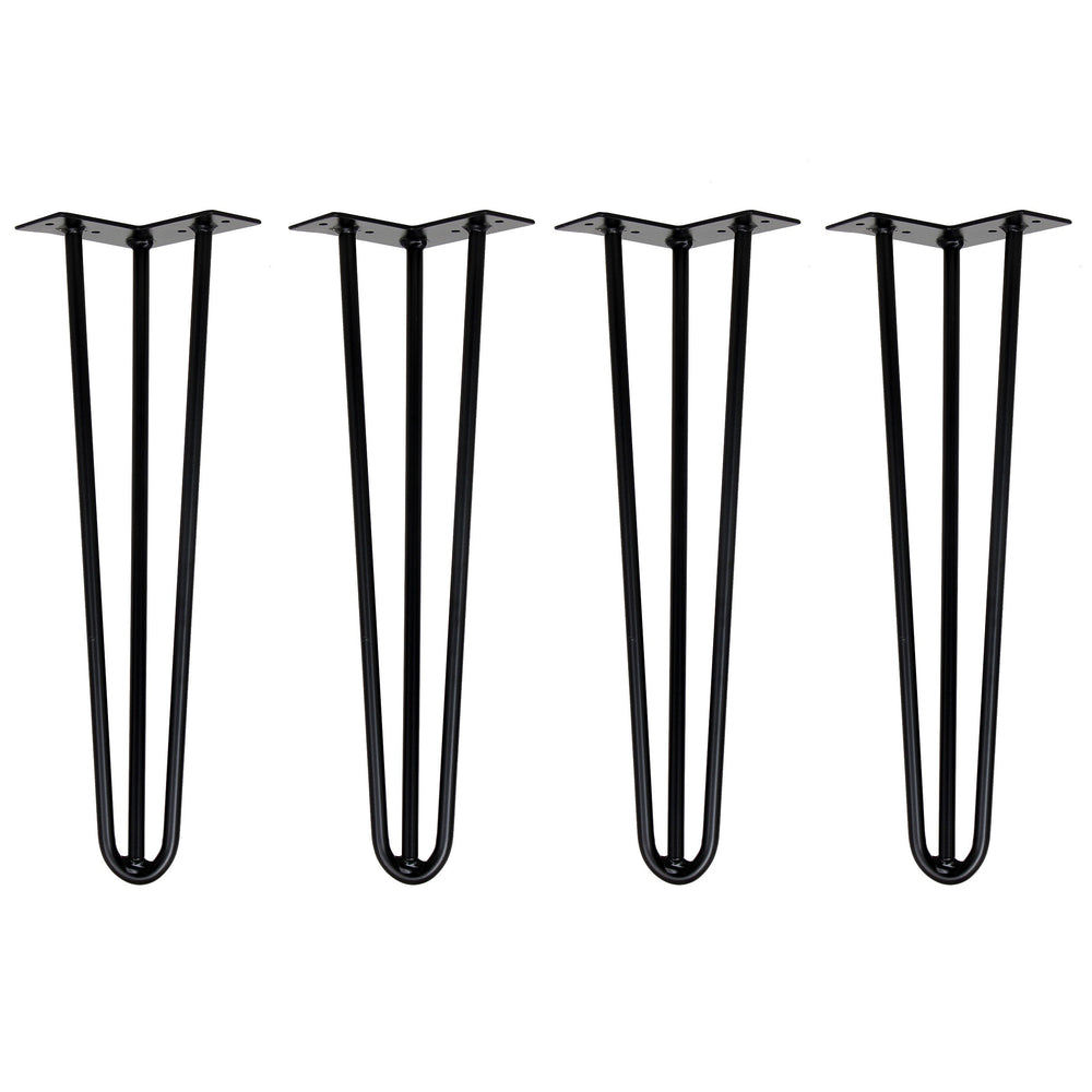 Tischbeine Haarnadel 45 cm schwarz