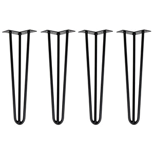 Tischbeine Haarnadel 45 cm schwarz