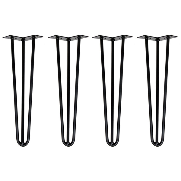 Tischbeine Haarnadel 45 cm schwarz
