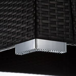 Rattan Lounge München schwarz