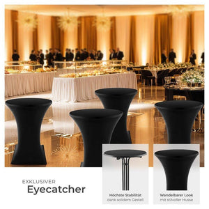 Stehtisch Eren schwarz 2er Set