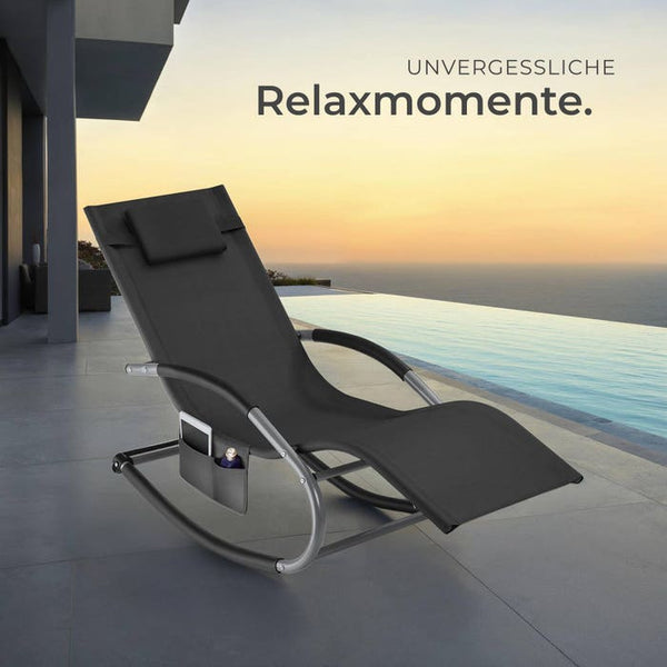 Gartenliege Taya schwarz pro Stück