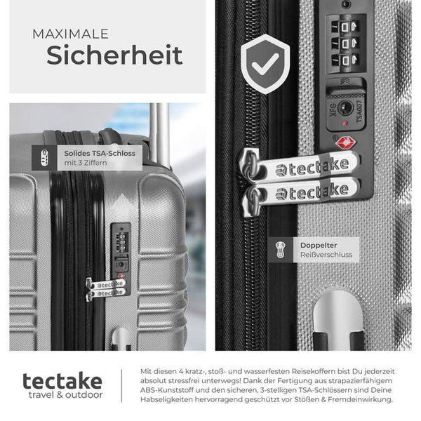 Hartschalenkofferset 4-tlg. Grau