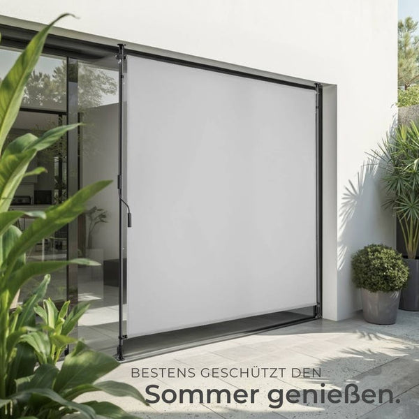 Klemmmarkise Taija hellgrau 150 x 310 cm