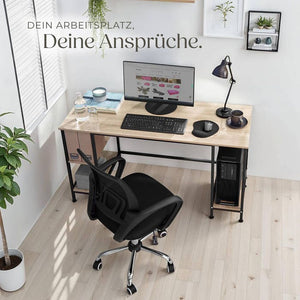 Computer-Schreibtisch Stoke Industrial Holz hell, Eiche Sonoma