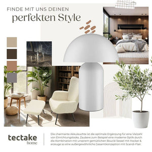 Retro-Tischlampe Kade weiss
