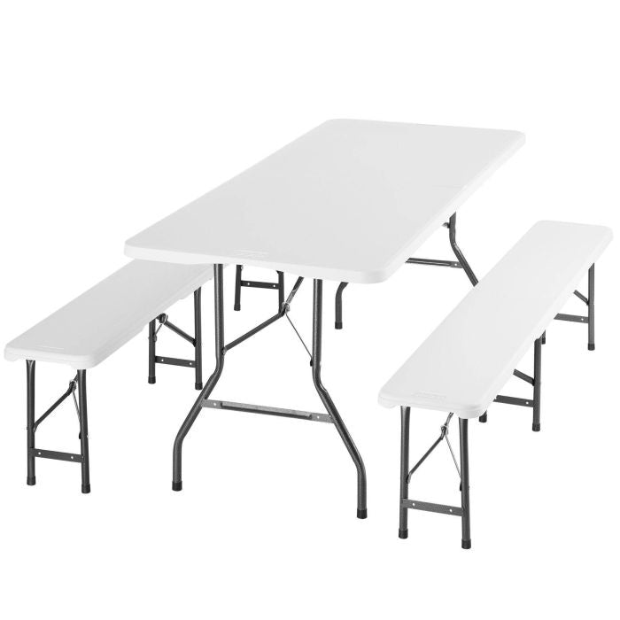 Campingtischgarnitur Panja weiss